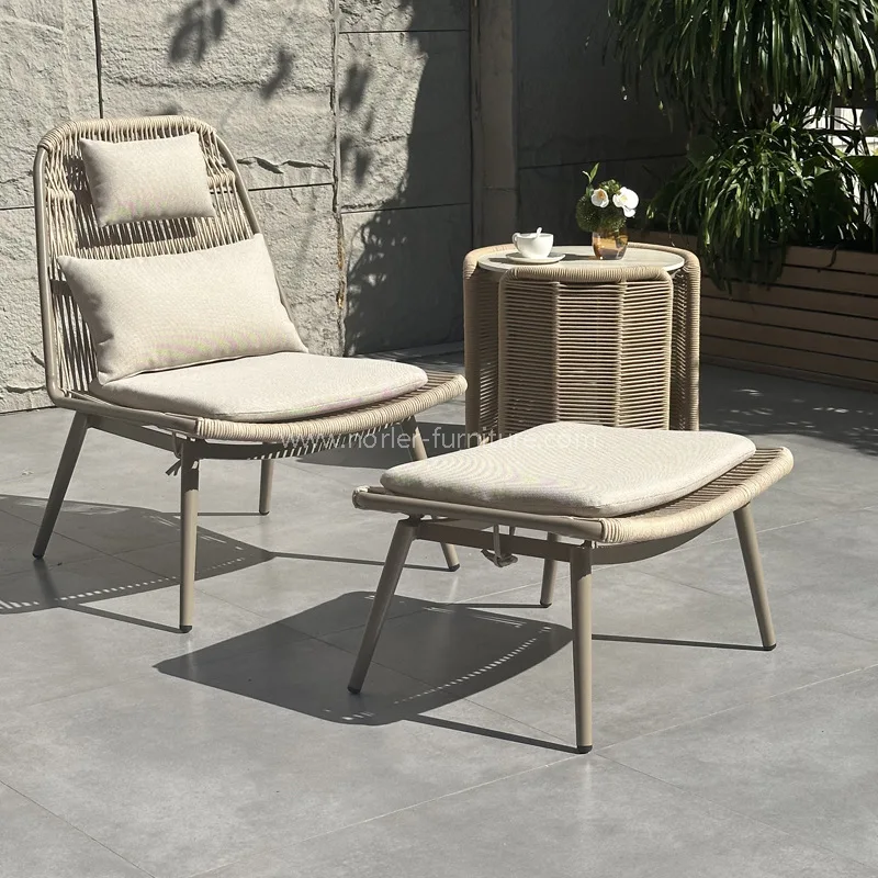 How Can an Outdoor Aluminum Rope Weaving Leisure Chair Footstool Set Transform Your Outdoor Living Space How Can an Outdoor Aluminum Rope Weaving Leisure Chair Footstool Set Transform Your Outdoor Living Space